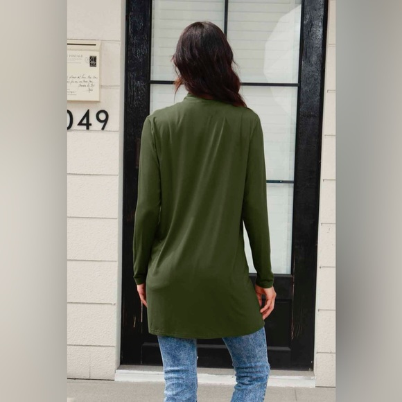 Basic Bae Full Size Open Front Long Sleeve Cardigan with Pockets - Picture 6 of 15